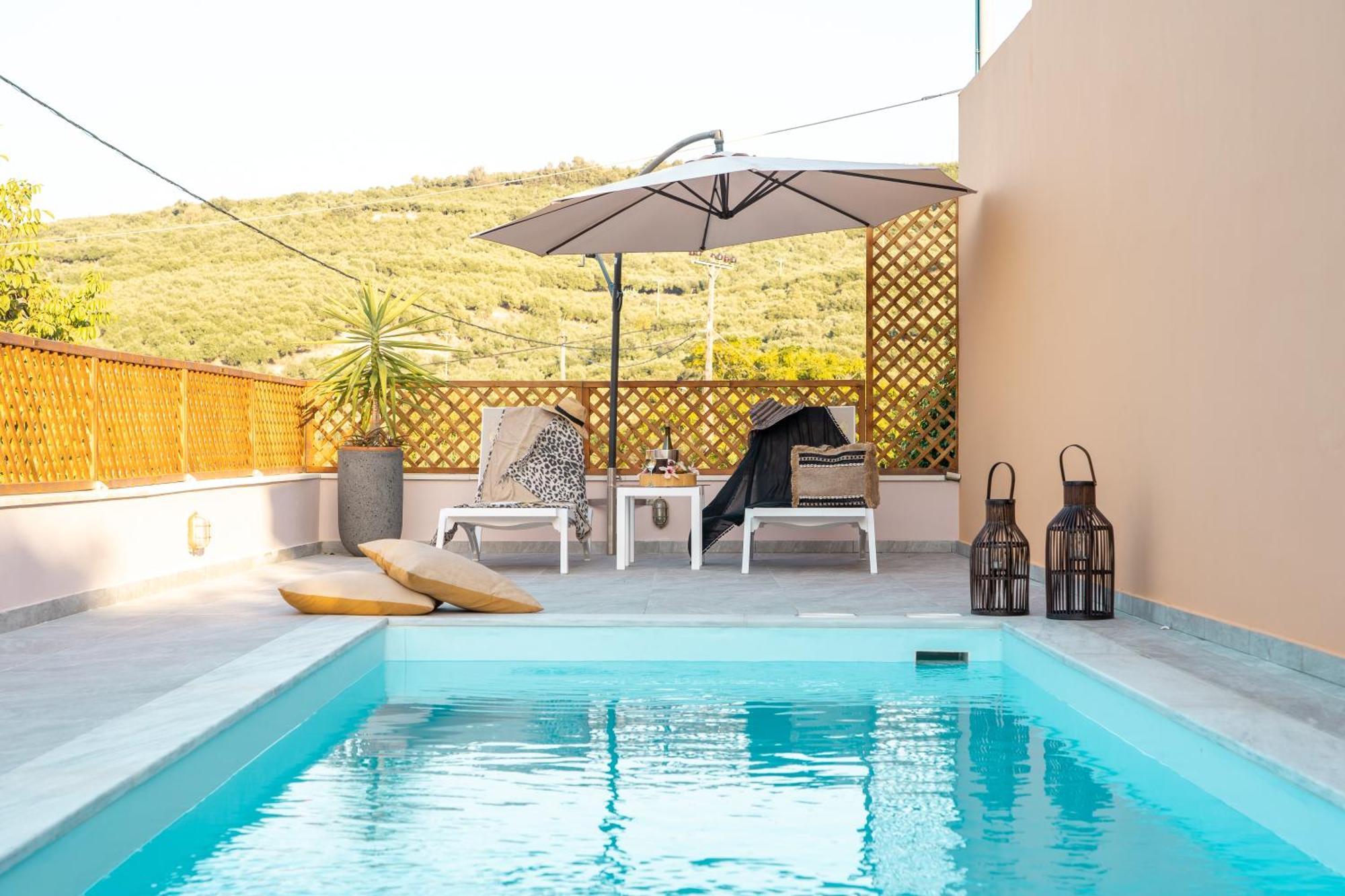 Arch Houses - Sharing Pool Spilia  ภายนอก รูปภาพ